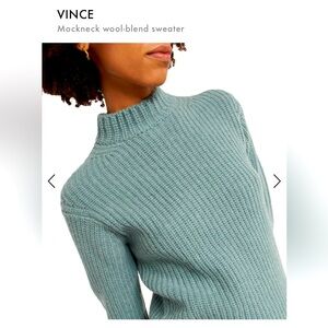 Vince Ribbed wool and yak-blend sweater
